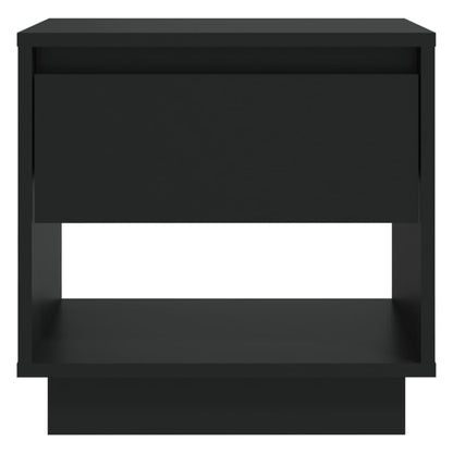 Bedside Cabinet | Black | Engineered wood