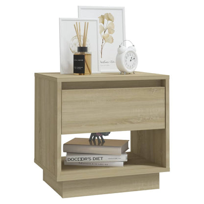 Bedside Cabinet | Sonoma oak | Engineered wood | Bedside Cabinet