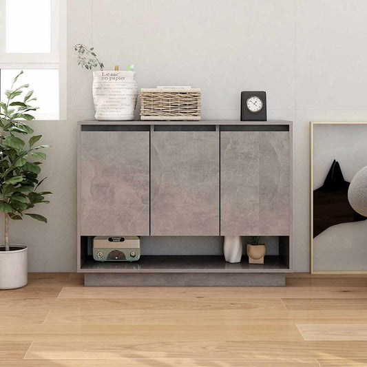 Sideboard | Concrete grey | Engineered wood | 97x31x75 cm | Sideboard