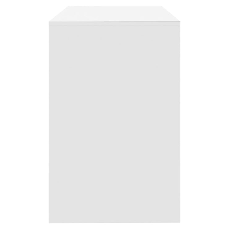 Desk White 101x50x76.5 cm Engineered Wood
