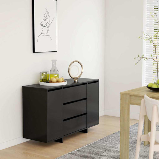 Sideboard | Black | Engineered wood | Medium | Sideboard | Rectangular