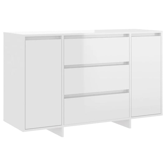 Sideboard | High gloss white | Engineered Wood | Medium | Sideboard