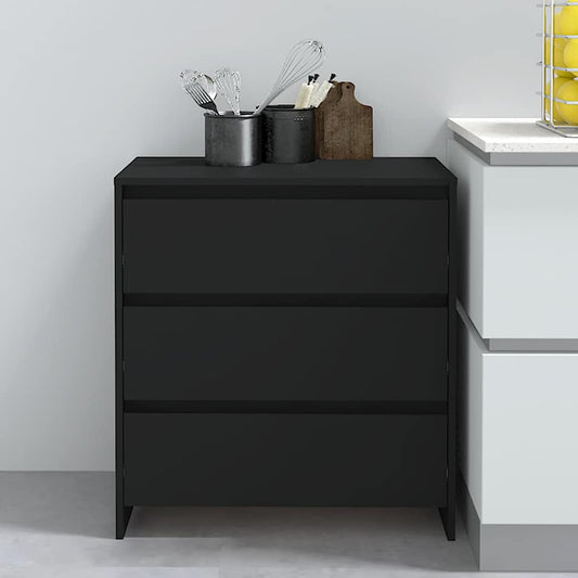 Sideboard | Black | Engineered wood | 70x41x75 cm | Sideboard
