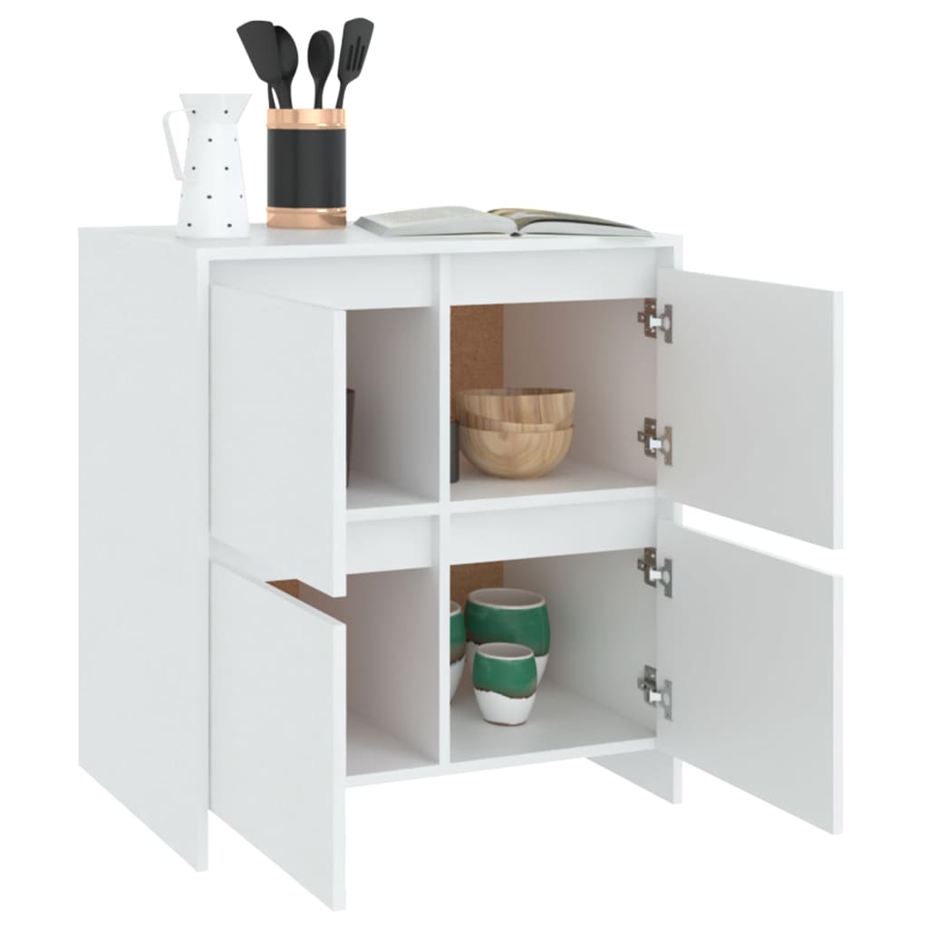 Sideboard White 70x41x75 cm Engineered Wood
