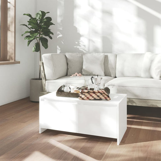 Coffee Table | White | Engineered Wood | 90 x 50 x 41.5 cm | Coffee Table