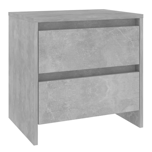 Bedside Cabinet | Concrete grey | Engineered wood | Small