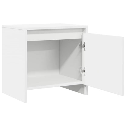 Bedside Cabinet White 45x34x44.5 cm Engineered Wood