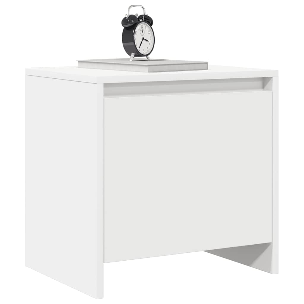Bedside Cabinets 2 pcs White 45x34x44.5 cm Engineered Wood
