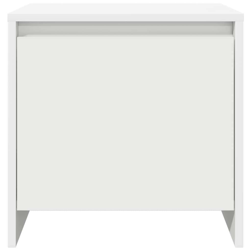 Bedside Cabinets 2 pcs White 45x34x44.5 cm Engineered Wood