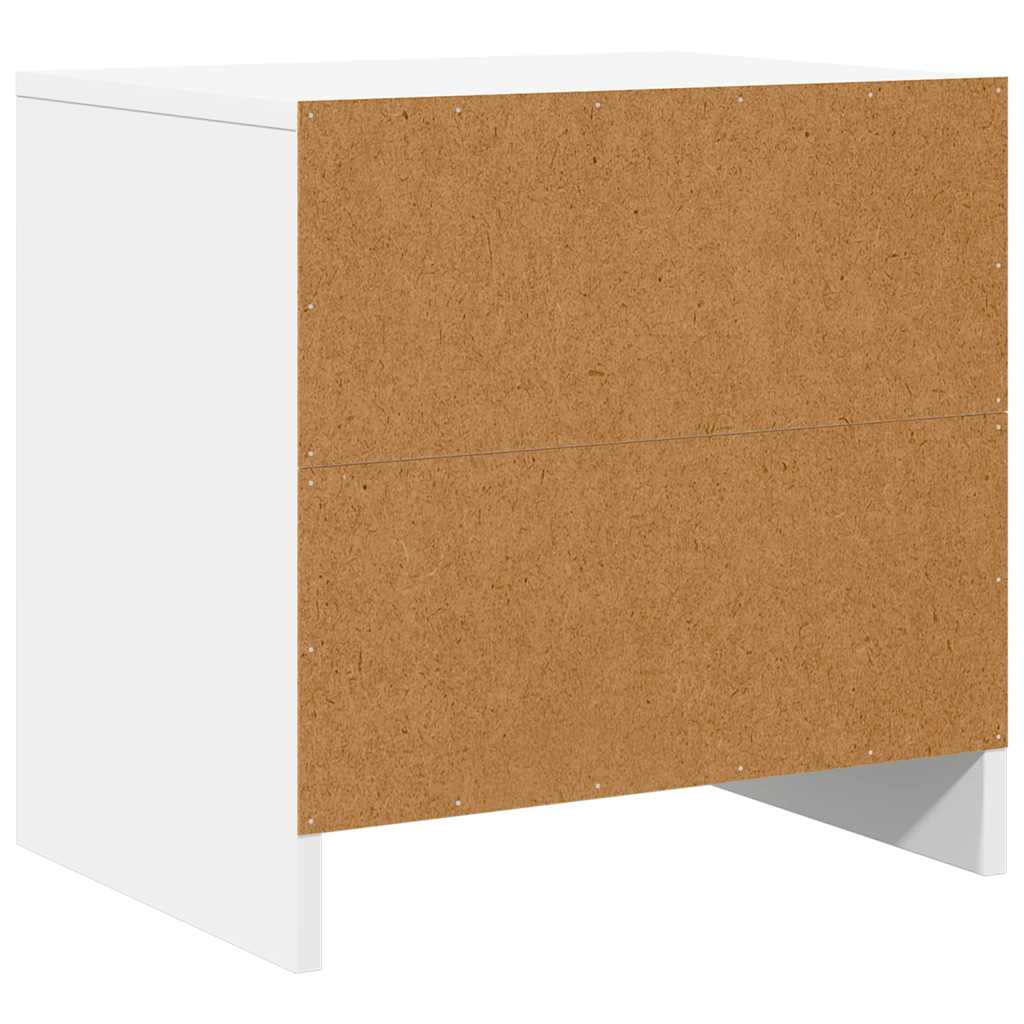 Bedside Cabinets 2 pcs White 45x34x44.5 cm Engineered Wood