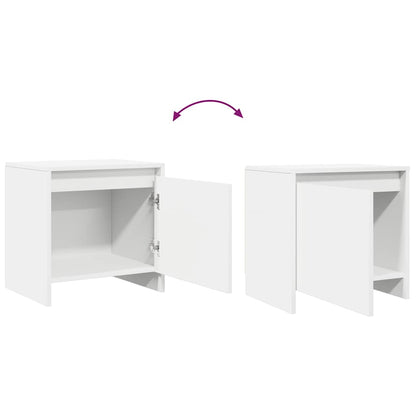 Bedside Cabinets 2 pcs White 45x34x44.5 cm Engineered Wood