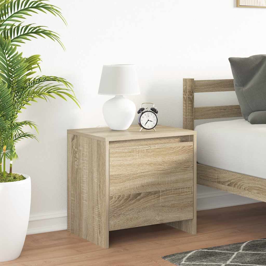 Bedside Cabinets 2 pcs Sonoma Oak 45x34x44.5 cm Engineered Wood