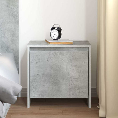 Bedside Cabinet Concrete Grey 45x34x44.5 cm Engineered Wood