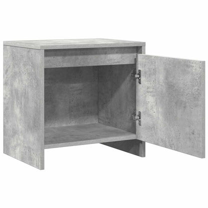 Bedside Cabinet Concrete Grey 45x34x44.5 cm Engineered Wood