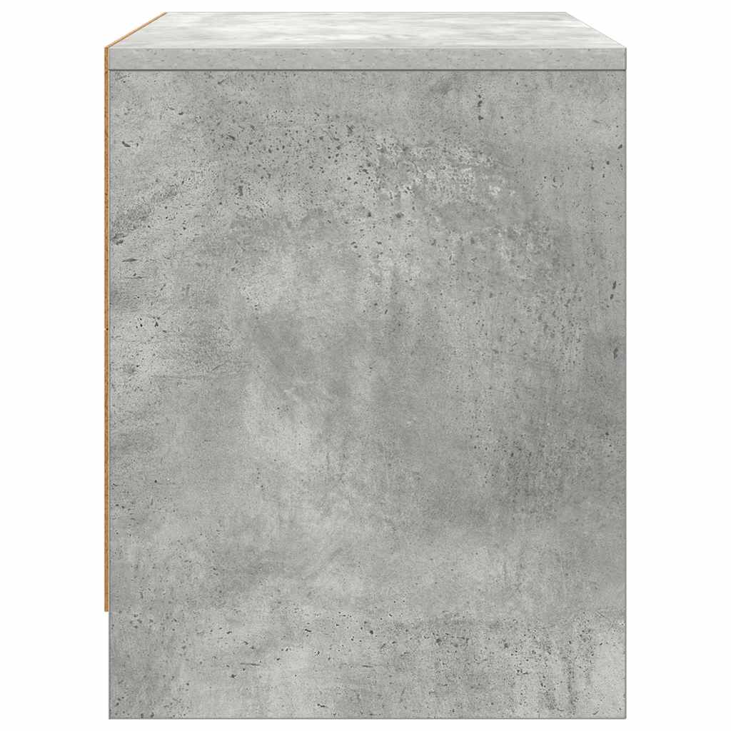 Bedside Cabinet Concrete Grey 45x34x44.5 cm Engineered Wood
