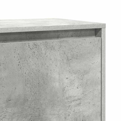 Bedside Cabinet Concrete Grey 45x34x44.5 cm Engineered Wood