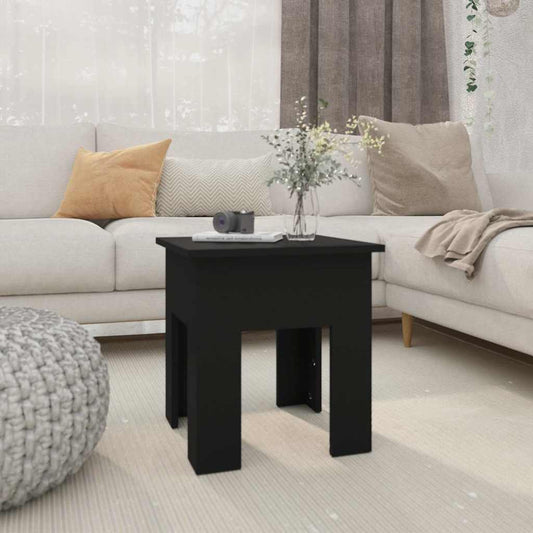 Coffee Table | Black | Engineered wood | 40x40x42 cm |  Tough