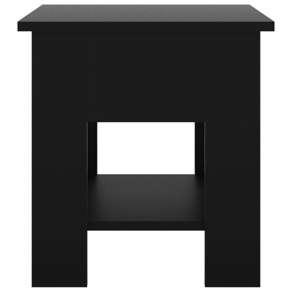 Coffee Table Black 40x40x42 cm Engineered Wood