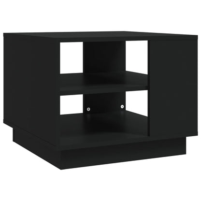 Coffee Table Black 55x55x43 cm Engineered Wood