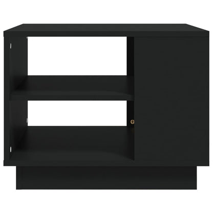 Coffee Table Black 55x55x43 cm Engineered Wood