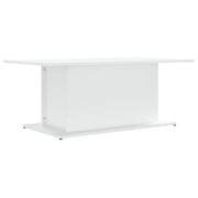 Coffee Table White 102x55.5x40 cm Engineered Wood