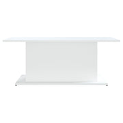 Coffee Table White 102x55.5x40 cm Engineered Wood