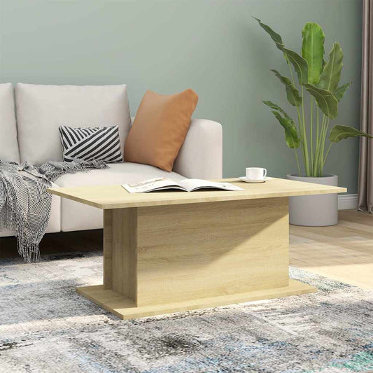 810310 vidaXL Coffee Table Sonoma Oak 102x55,5x40 cm Engineered Wood