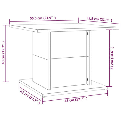 Coffee Table Sonoma Oak 55.5x55.5x40 cm Engineered Wood
