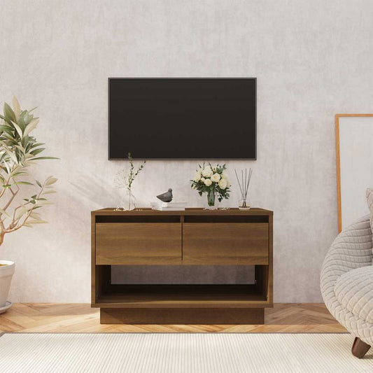 TV Cabinet | Brown Oak | Engineered Wood | TV Cabinet | Rectangular