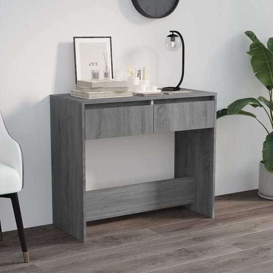 Console Table | Grey Sonoma | Engineered Wood | Medium | Storage