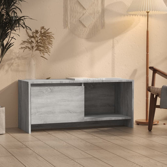 TV Cabinet | Grey Sonoma | Engineered Wood | TV Cabinet | Rectangular