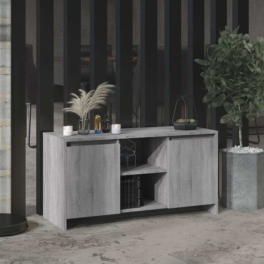 Tv Cabinet | Grey Sonoma | Engineered wood | Medium | Tv Cabinet