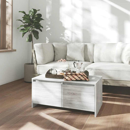 Coffee Table Grey Sonoma 90x50x41.5 cm Engineered Wood