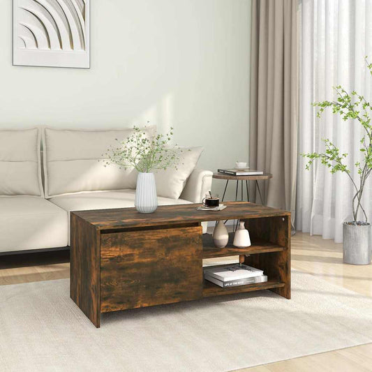 Coffee Table | Smoked oak | Engineered wood | Medium | Coffee Table