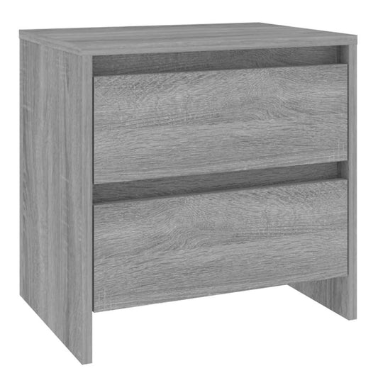 Bedside Cabinet | Grey Sonoma | Engineered Wood | Medium