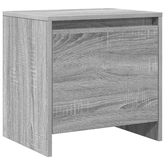 Bedside Cabinet | Grey Sonoma | Engineered Wood | Small | Bedside Cabinet