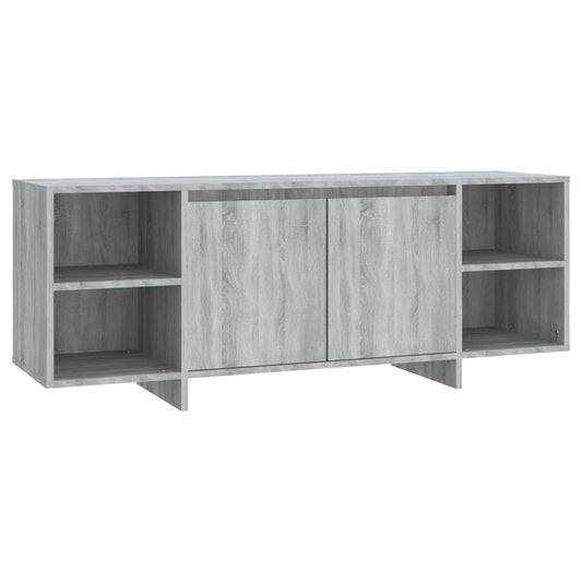 TV Cabinet | Grey Sonoma | Engineered Wood | 130 cm x 35 cm x 50 cm