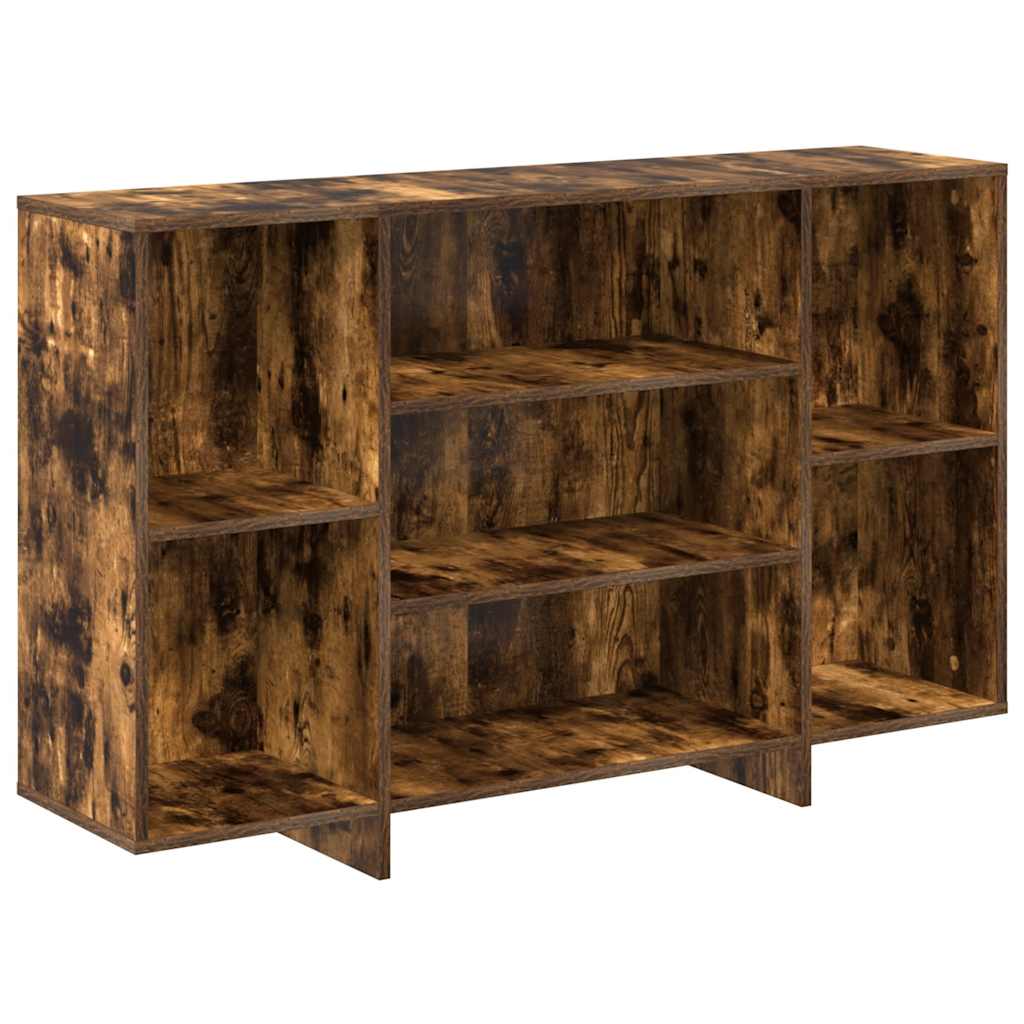 Sideboard Smoked Oak 120x30x75 cm Engineered Wood