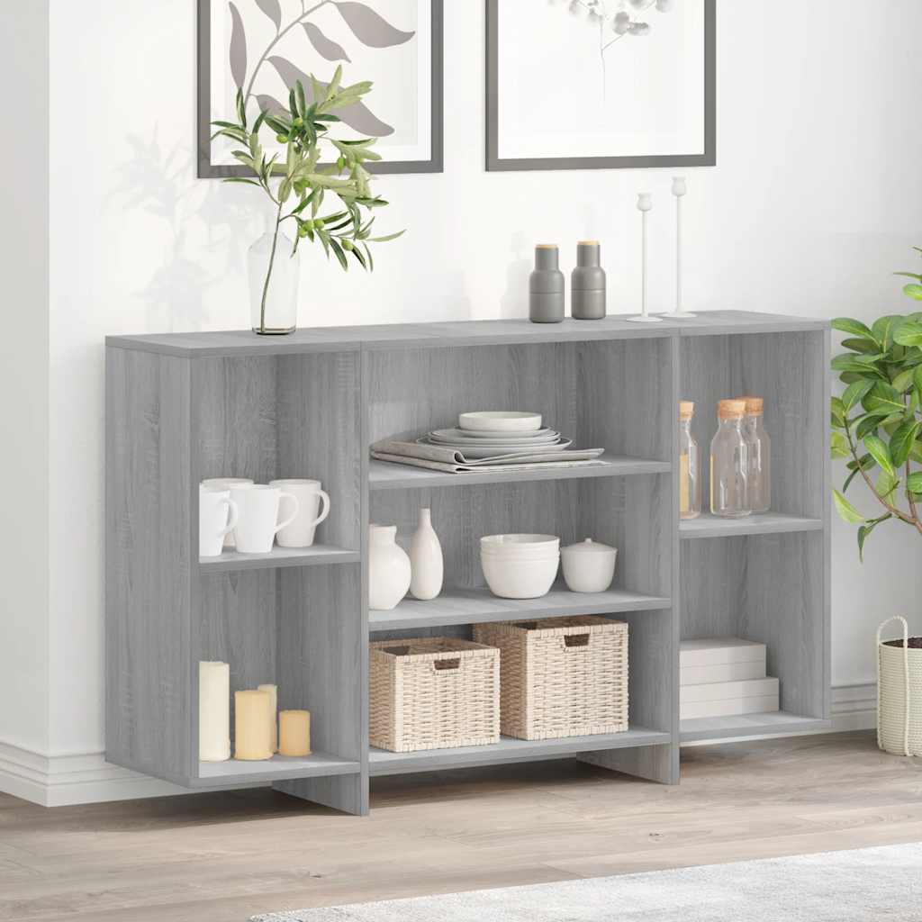 Sideboard Grey Sonoma 120x30x75 cm Engineered Wood
