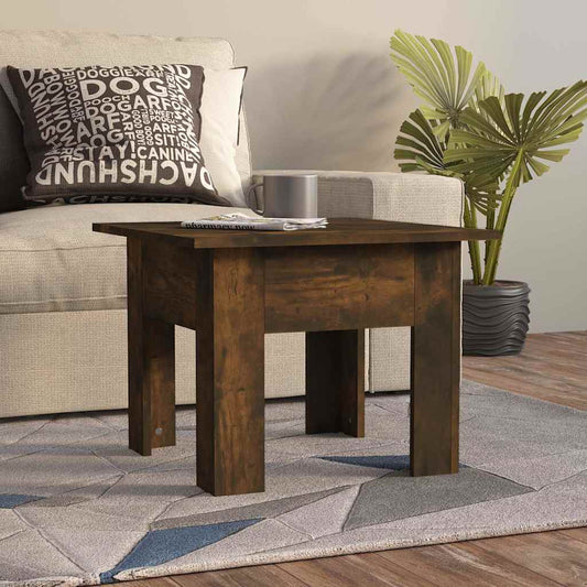 Coffee Table | Smoked Oak | Engineered Wood | 55x55x42 cm | Coffee Table