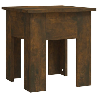 Coffee Table Smoked Oak 40x40x42 cm Engineered Wood