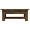 Coffee Table Smoked Oak 102x55x42 cm Engineered Wood