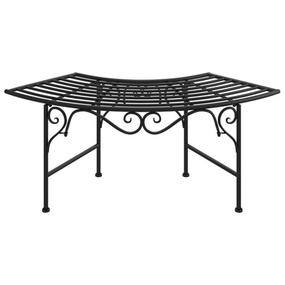 Tree Bench 44.5" Black Steel