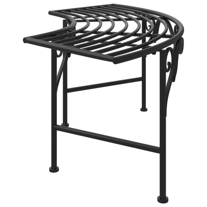 Tree Bench 44.5" Black Steel