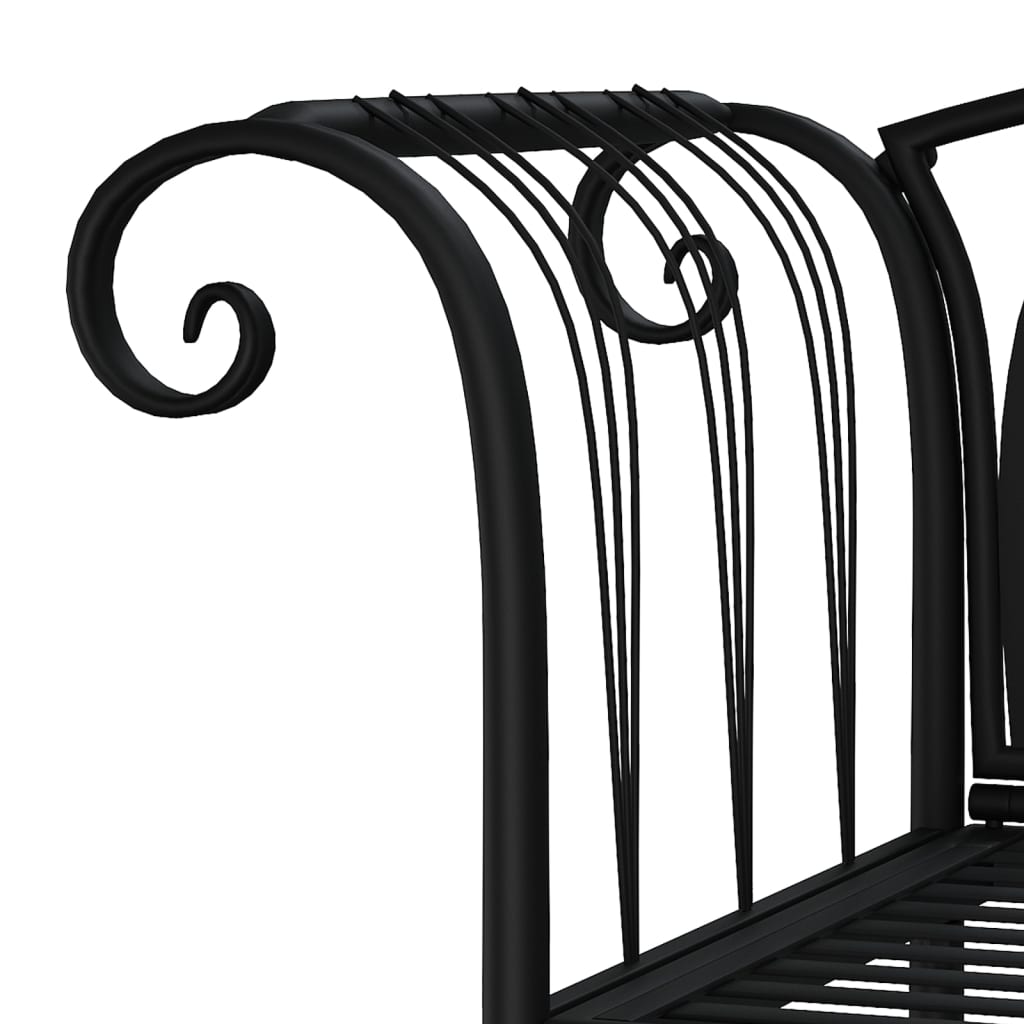 Garden Bench | Black | Steel | Standard | Durable | Garden Bench