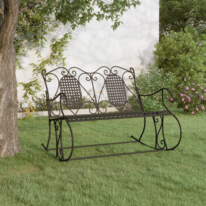 Rocking Bench | Black | Steel | Standard | Rocking Bench | Rectangular