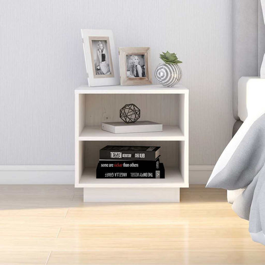Bedside Cabinet | White | Solid pinewood | Standard | Bedside Cabinet