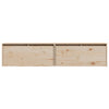 Wall Cabinets 2 pcs 80x30x35 cm Solid Wood Pine