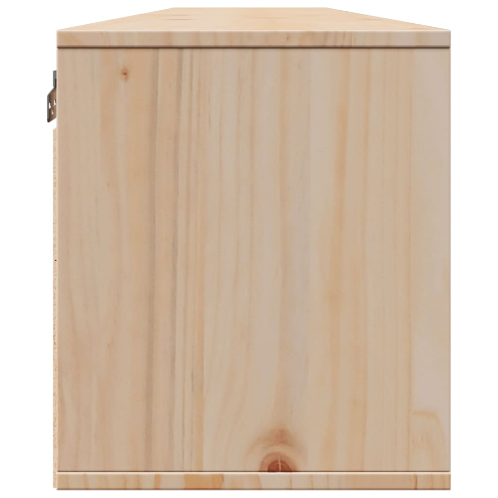 Wall Cabinets 2 pcs 100x30x35 cm Solid Wood Pine