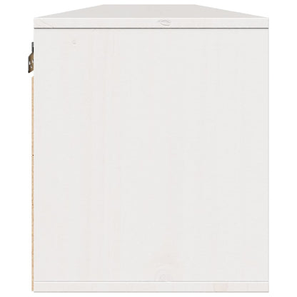Wall Cabinets 2pcs White 100x30x35 cm Solid Wood Pine